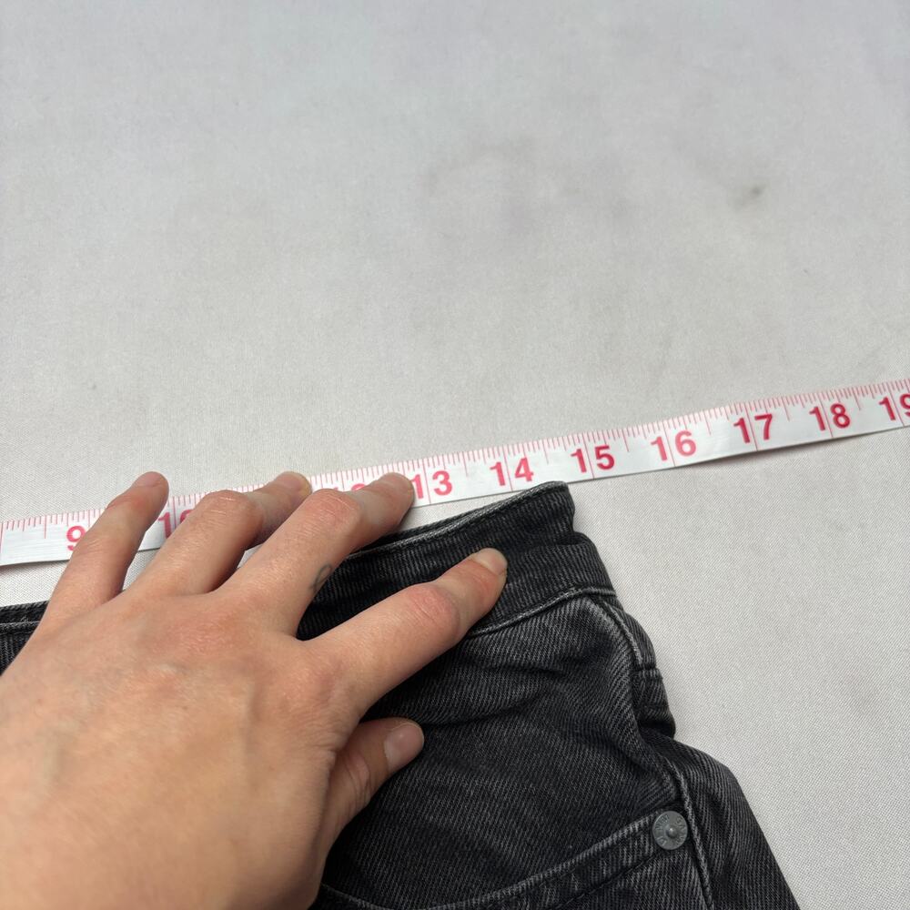 GANNI Misy High Rise Cropped Jeans Women's 29 Black Denim Minimalist - Picture 5 of 15